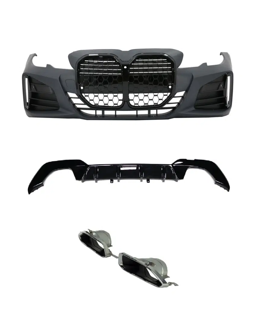 3 SERISI G20 IÇIN UYUMLU G22 DÖNÜSÜM BODY KIT (PIANO BLACK ÇERÇEVELI)