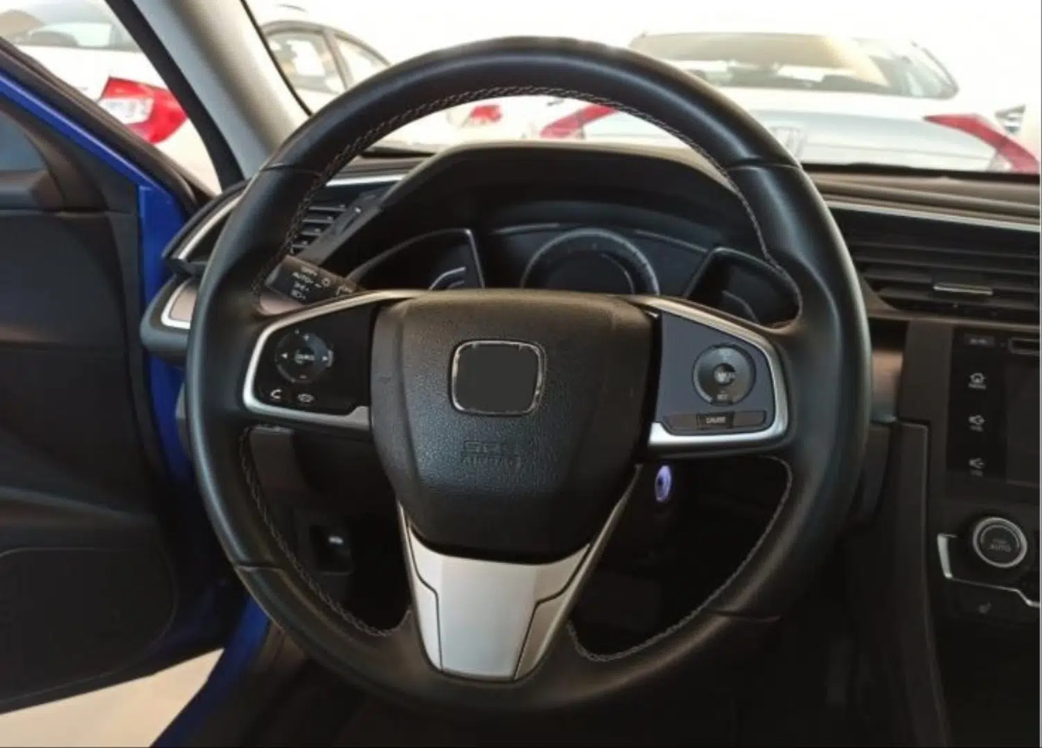 CIVIC FC5 2016-2020 IÇIN UYUMLU DIREKSIYON ALT PARÇA TEKLI SILVER YAZISIZ