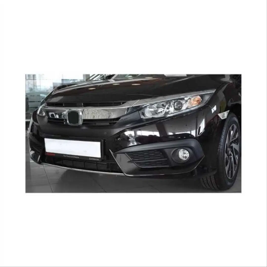 CIVIC FC5 2016-2020 IÇIN UYUMLU ÖN TAMPON ALT NIKELAJI TEKLI