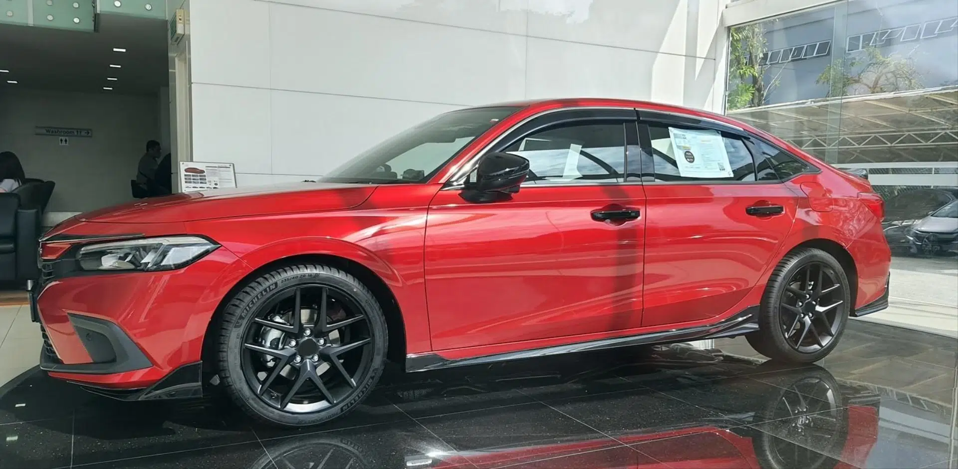 CIVIC FE1 2022 IÇIN UYUMLU CAM RÜZGARLIGI (KROM)