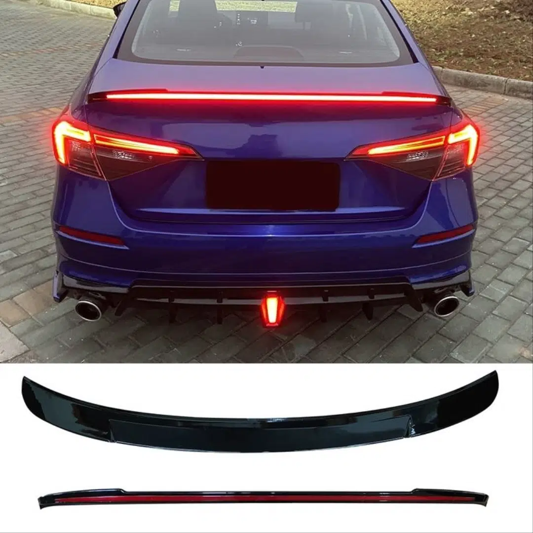 CIVIC FE1 2022 IÇIN UYUMLU LED SPOILER (PARLAK SIYAH)