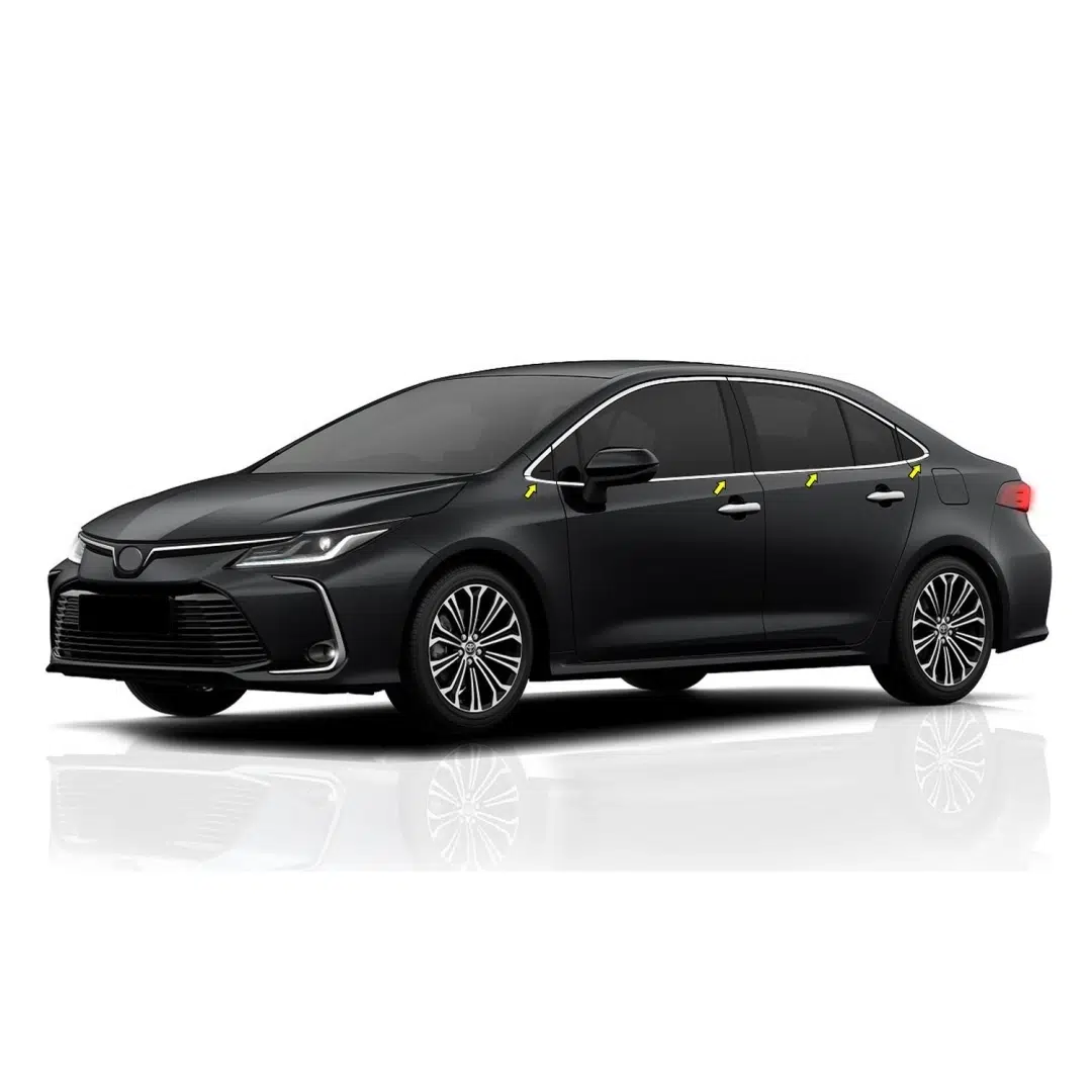 COROLLA 2019+ IÇIN UYUMLU CAM NIKELAJI