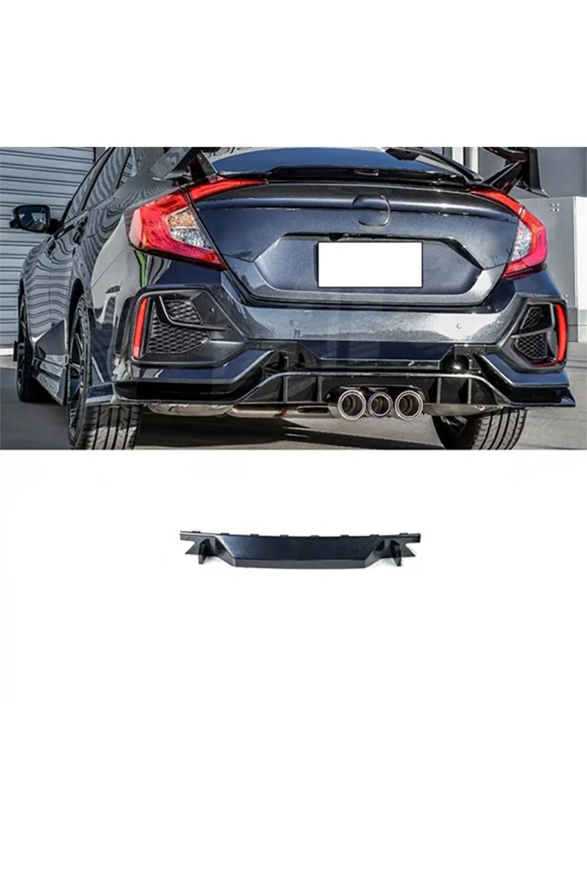 FC5 TYPER ARKA TAMPON İÇİN UYUMLU DİFÜZÖR ORTA ÜST PARÇA BOYASIZ