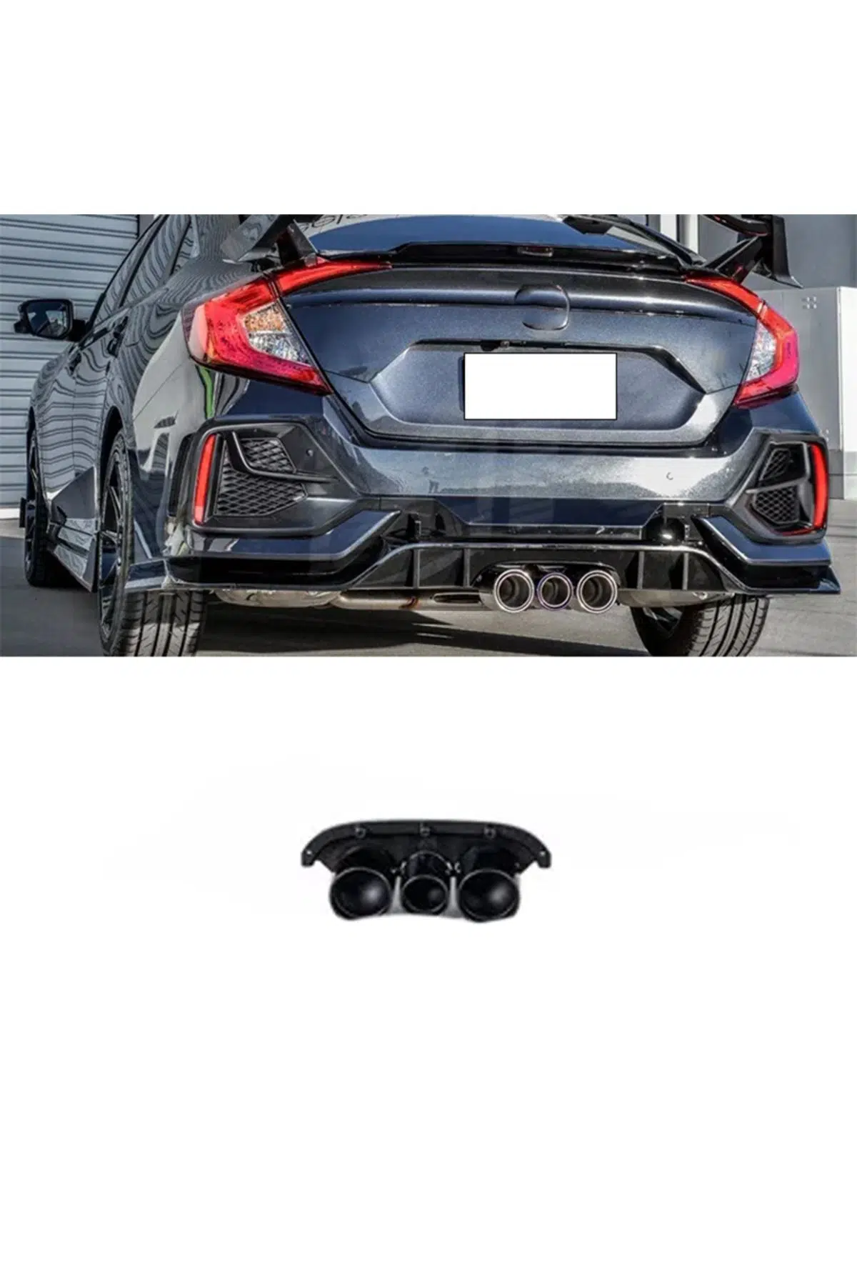 FC5 TYPER TAMPON İÇİN UYUMLU PLASTİK EGZOZ BOYASIZ